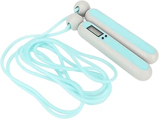 Workout Jumping Rope, Digital Length Adjustable Intelligent, 360 Degree Rotation Cordless Jump Rope Blue