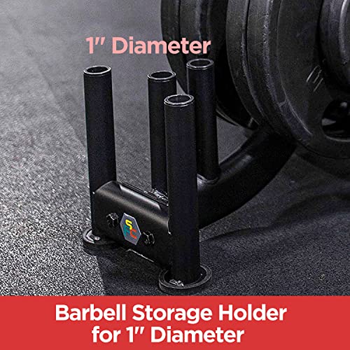 Shape Fit Core Weight Plate Storage Rack With 660Lbs Capacity With Four Standard (1.1Inch Diameter) Bar Holders #TOP1