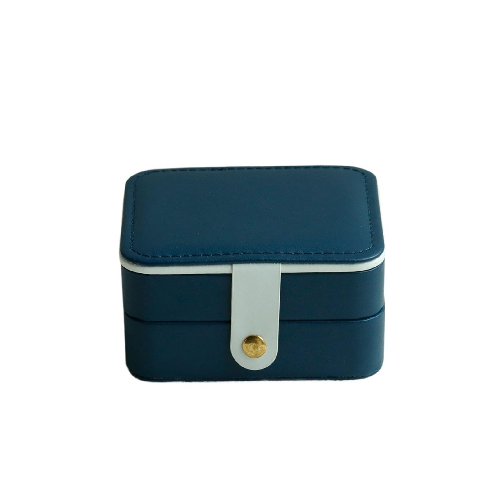 WTAXBH Jewellery Box Portable Jewelry Casket Packaging Box Makeup Organizer For Exquisite Cosmetic Beauty Case Container(Deep Blue)