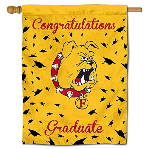 Ferris State Bulldogs College Graduation Gift Banner Flag