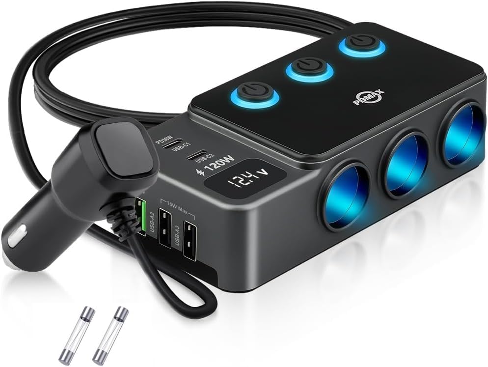 洗車の時に使用してました。充電器とのセットになります。付属品は、全てあります。 Amazon.co.jp: シガーソケット3連 車載充電器 増設 USB PD30W/QC3.0 超