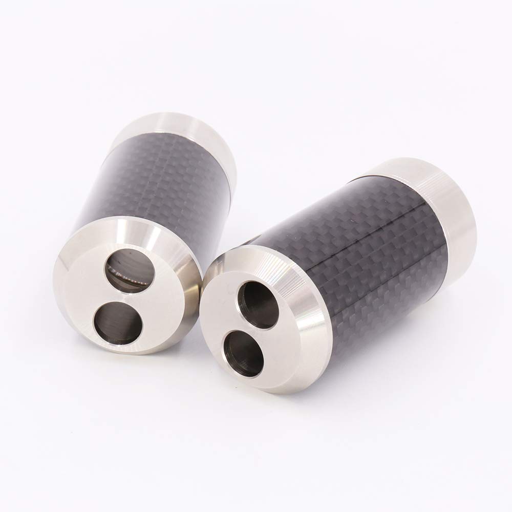 Pantaloni in Fibra di Carbonio in Acciaio Inox da 4 PCS 304 Boot Y Splitter con connettore di Splitter per Cavo di Altoparlante Audio