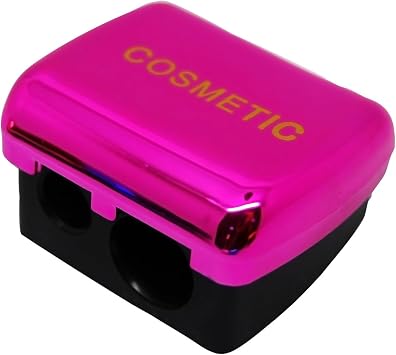 Makeup Cosmetics Pencil Sharpener 2-in-1 2 PCS, Pink Color