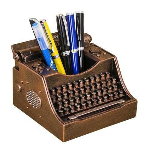 for Retro Typewriter Pen Holder Vintage Desk Accssories Unique Cool