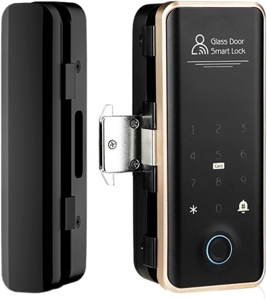 TTLOCK Smart Lock For Glass Door Fingerprint Code Card Frameless Frame Electronic