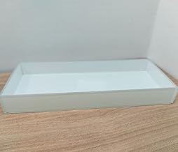 Bandeja Decorativa Organizadora Para Lavabo Banheiro Bandeja Perfume Sala Closet Multiuso Branca-Luiggi Presentes®