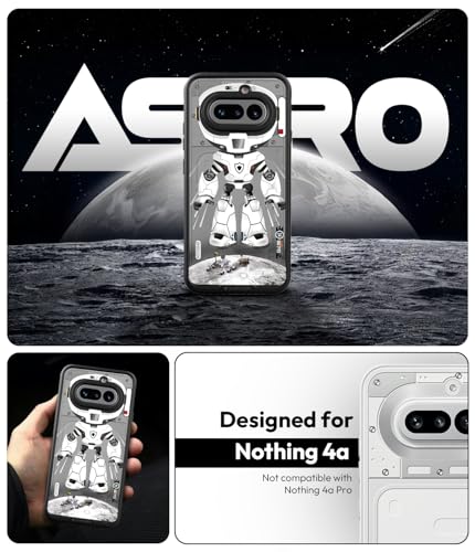 Image of KAPAVER Astro Big Eyes Back Cover Case for Nothing Phone 4a | Nothing Phone 4a Back Cover (Nova White)