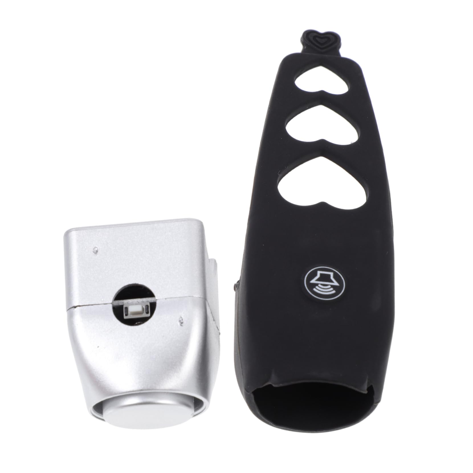 HEMOTON 1pc Electric Bike Horn Multi Functional Loudspeaker Trumpet for Bicycles Design Easy Installation for Mountain Road Bikes Durable Lightweight Black