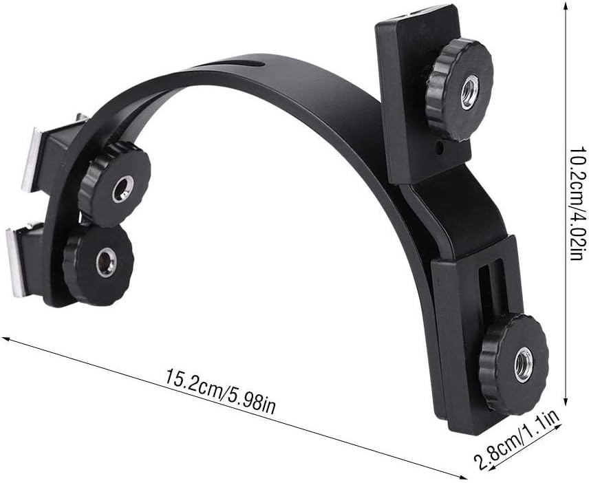 EXMAX Metal Aluminum Alloy L-Shape Camera Flash Bracket Flashlight Camera Holder Mount Quick Flip Dslr Slr - View #12