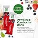 FeelGood Superfoods Kombucha Iced Tea Packets, Delicious Mixed Berries Flavored Refreshing Instant Kombucha Powder Fizzy Drink, Probiotic Supplement for Gut Health, 14 Pack