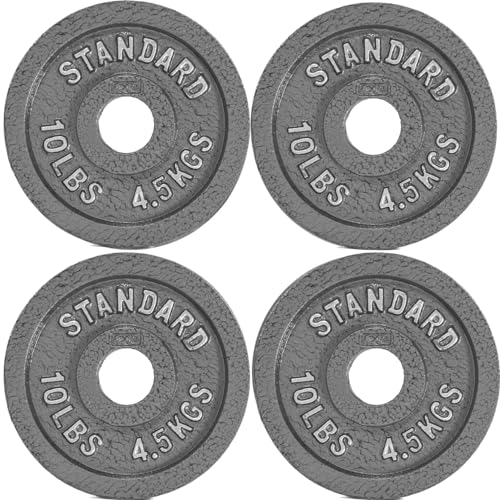 CAP Barbell Olympic 2-Inch Weight Plate, GRAY 10 LBS - 4 Plate Set by CAP Barbell - Used condition - US$41.89