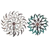 Stargarden Wind Spinners Outdoor Metal Large 360 Degrees Kinetic Wind Sculpture（66 * 16 Inch）& Met