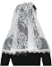 Mantilla De Encaje Española Mujer Capilla Velo Pañuelo de Lglesia Católica Bordado...