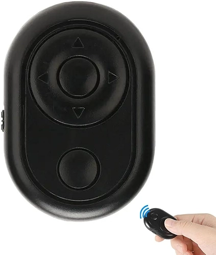 Controle Remoto Bluetooth Passa Páginas Tira Fotos Para Celular Android