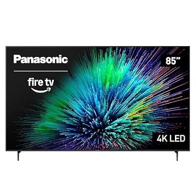 Panasonic W70 Series (2025 Model) 85" LED 4K Ultra HD Smart Fire TV, Press & Ask Alexa, Apple AirPlay, HDR10+, HDMI 2.1, and Bluetooth Support - 85W70BP