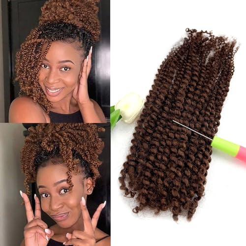 16 Inch Afro Twist Human Hair Kinky Curly Bundles 50g