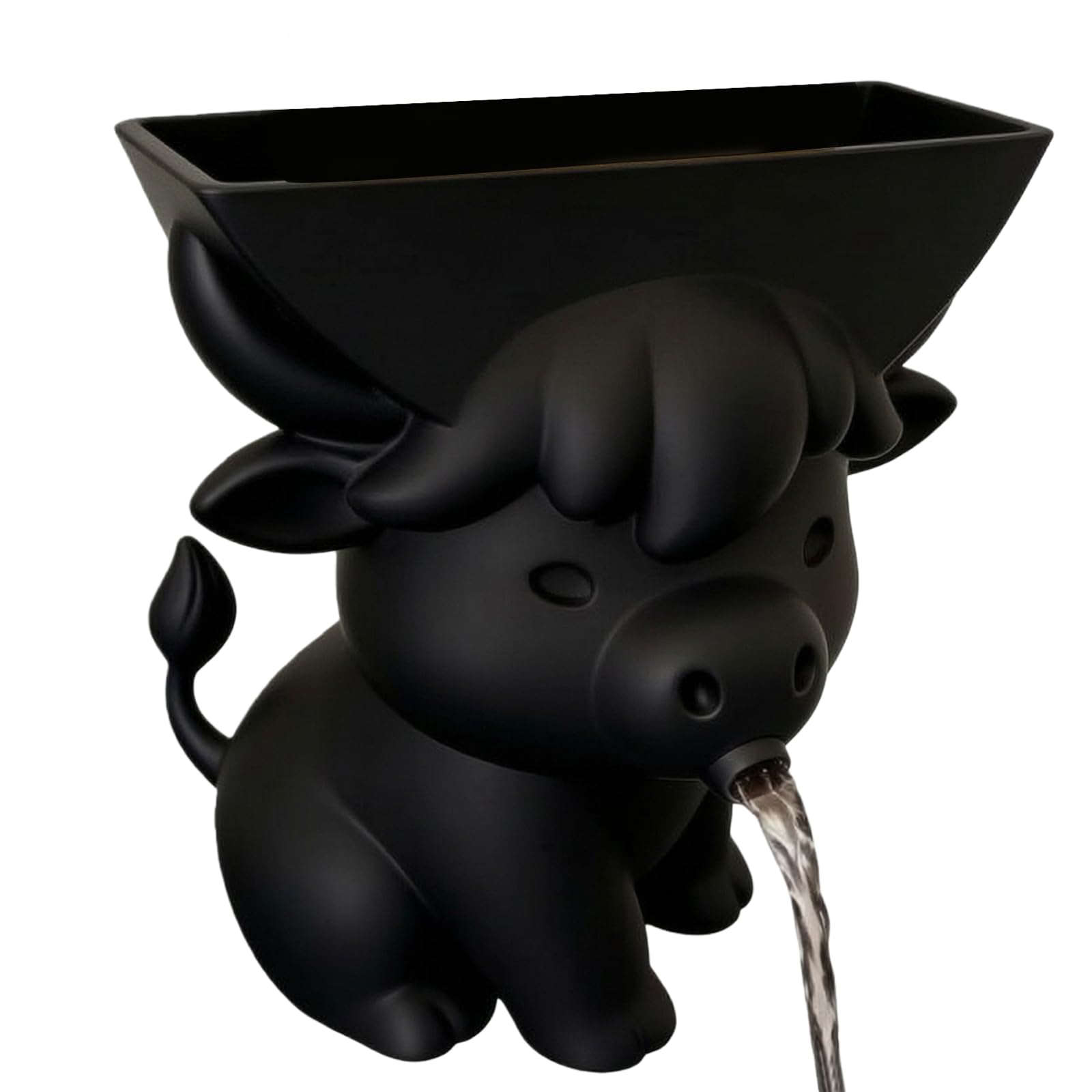 Introti Highland Cow Kitchen Sponge Holder with Drainage Sponge Drying Holder Sink Caddy Organizer for Kitchen Bathroom Counter Home Apartment Decor (Black)