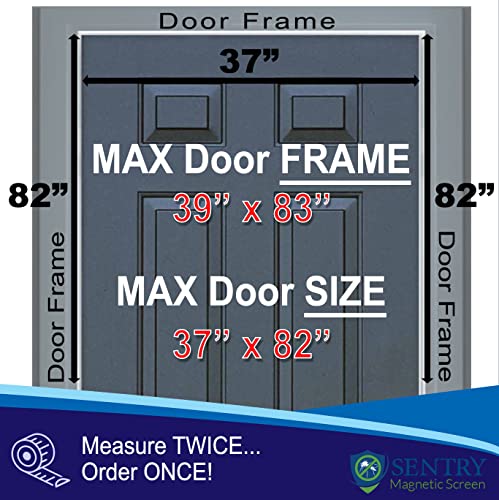 Fiberglass Mesh Magnetic Screen Door – Heavy Duty Self-Closing Hanging Door Net Screen With Magnet Closures – Available In 5 Colors And Many Sizes – Magnetic Door Screen By Sentry Screens #TOP2