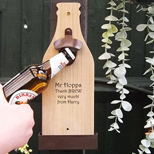 Personalised Wall Mounted Bottle Opener, Great Gift for Birthday's, Retirement, Wedding | Anniversary
