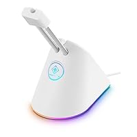 DELTACO GAM-044-W-RGB Gaming White Line WA91 RGB Mouse Bungee
