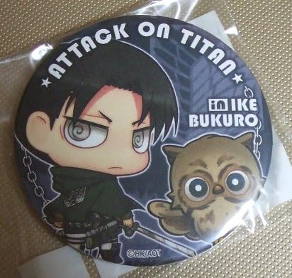 Amazon アニメイト池袋限定リヴァイ 缶バッジ進撃の巨人フクロウ アニメ 萌えグッズ 通販