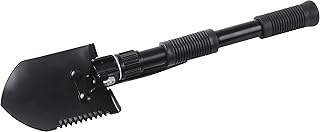 C.A.O. - Mini Pelle - pioche Pliante - pic en Acier - Couleur Noir - Longueur 31 cm (pliée) - 41 cm (dépliée) - 15,5 cm (démontée), Noire