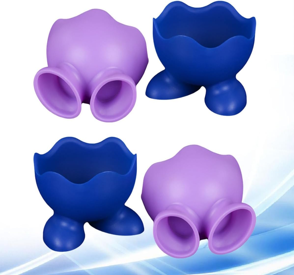 4pcs 4pcs Silicone Egg Cup Holder Reusable Dishwasher Friendly Kitchen