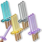 【嬉しい 縁日 用品】 勇者の剣 エアーソード 12個 アソート セット 景品 〔 お祭り/イベント/子供会/露店/縁日 〕 おもちゃ 玩具 ごっこ遊び クリスマス 【K-Bright感謝のカード】