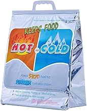 Insulated Hot/Cold Food Delivery Bag (50 x 50"cm) - Reusable Grocery Shopping & Travel Cooler - Reinforced Thermal Tote for Hot/Frozen Food Storage (1)