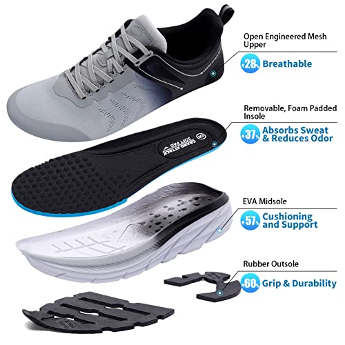 Grand Attack Men's Road Running Walking Shoes | Max Cushioned Comfort | Durable Non-Slip | Breathable Athletic Tennis Cross-Training Sneakers2