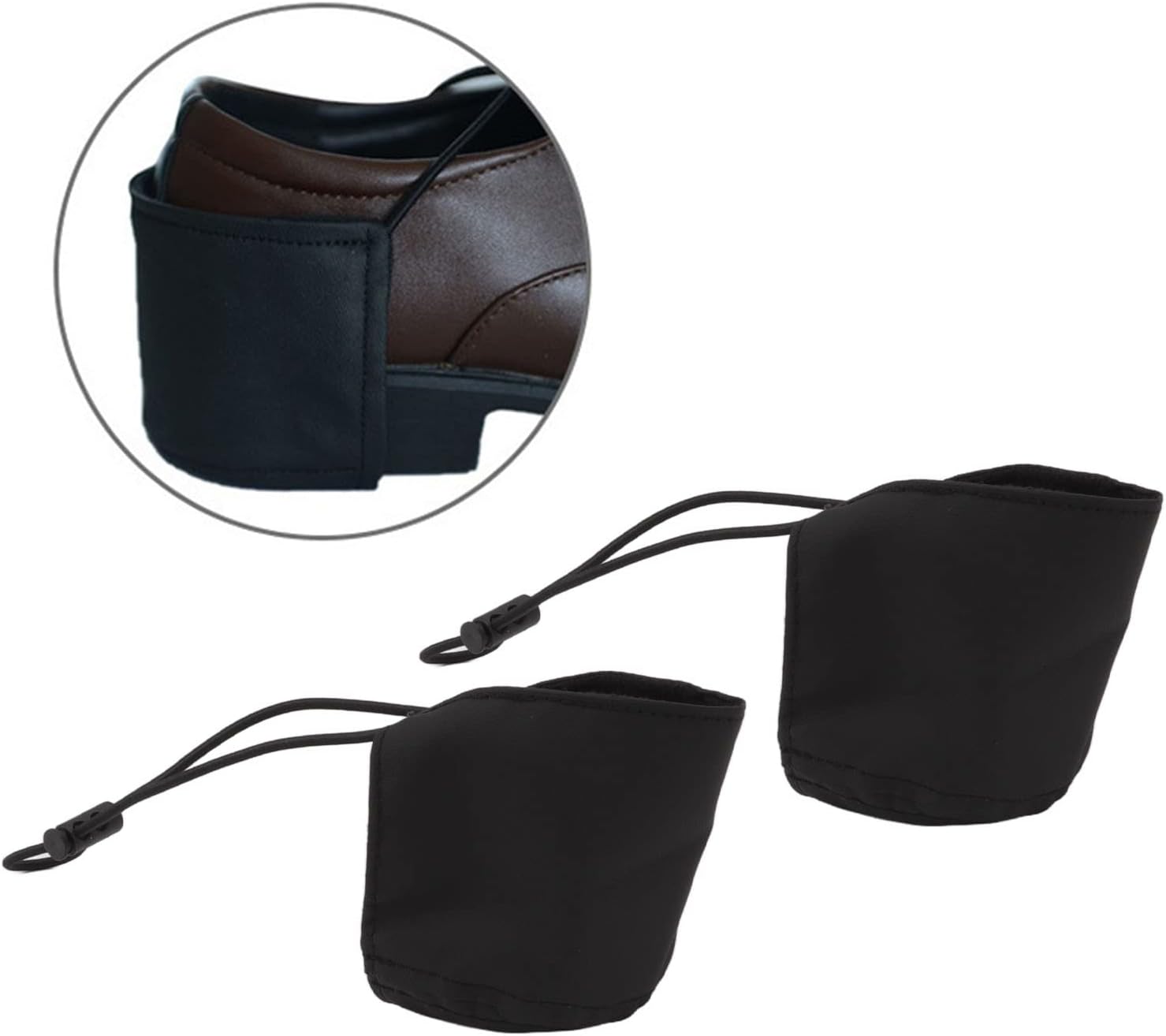 2pcs Driving Shoe Heel Protectors Cover, Oxford Cloth Material Wearproof Heel for Driver Shoes Heel Cushions Heel Mat