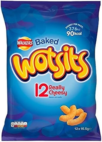 1 Pack Wotsits Really Cheesy Snacks 0.6 oz x 12 - Wotsits Really Cheesy Snacks 0.6 oz x 12 per pack Parallel Import