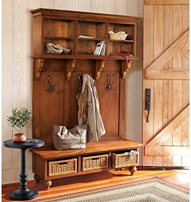 Mahogany Hall Tree- Oversized Item, Cannot Be Shipped With RUSH delivery