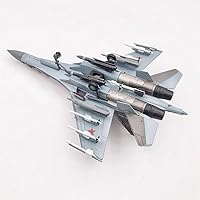 Vista 2 de Sukhoi SU-35 caza multifunción 1/100 modelo de avión fundido a presión Super Flanker (Eggplant)