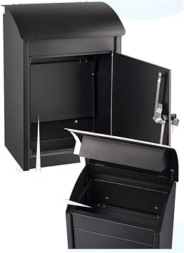 Wall Mounted Mailboxes for Outside,Mailboxes for Outside Wall Mount,Mailboxes & Accessories, Wall Mount Mailboxes Letterbox Posts Galvanized Steel Package Drop Boxes Lockers Mail Drop Collection Boxes