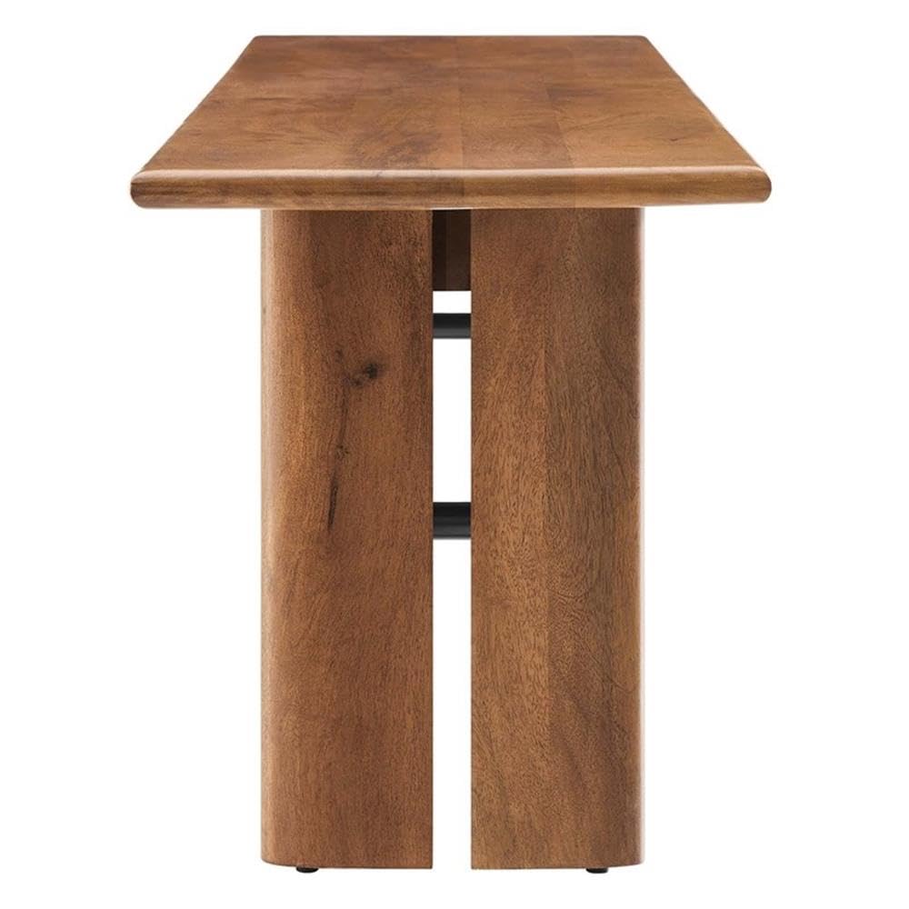 Modway EEI-6345-WAL Amistad 72" Wood Bench, Walnut