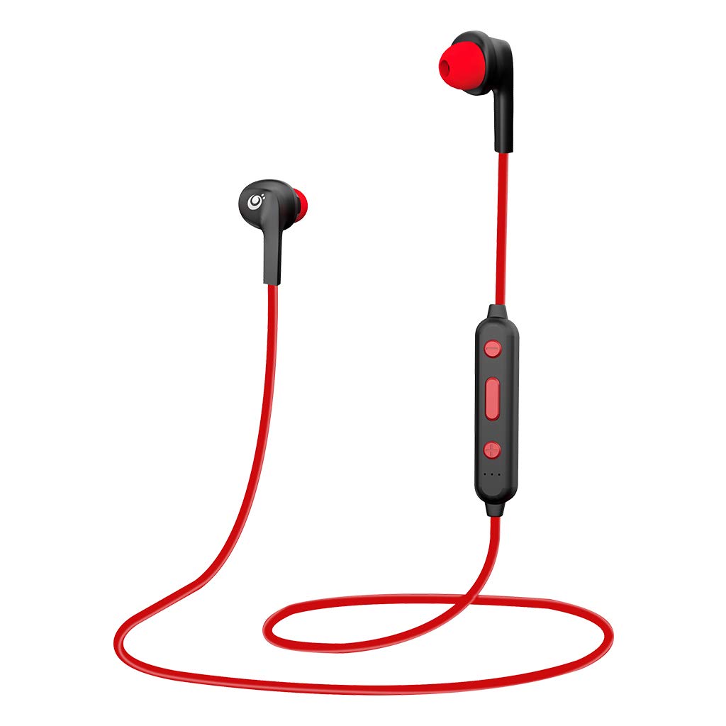 CLEF N100BT in Ear Wireless Earphones with MIC - RED