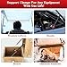 AOZUO 2Pcs Car Hood Prop Rods, Lift Engine Support Bar Clamp Hood Strut Fixing Clamps Stay Holder Anti-Slip Anti-Pinch Device Stopper Retainer Tool Hood Stay Holder Work for Tailgate Hatch Car Trunk