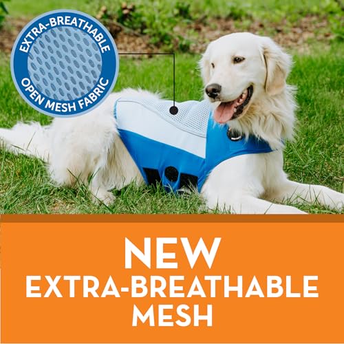ThunderShirt Breeze for Dogs, Medium, Sky Blue, Extra Breathable Mesh Fabric, Dog Anxiety Relief Vest for Every Day Stress & Calming During Thunder Storms and Fireworks