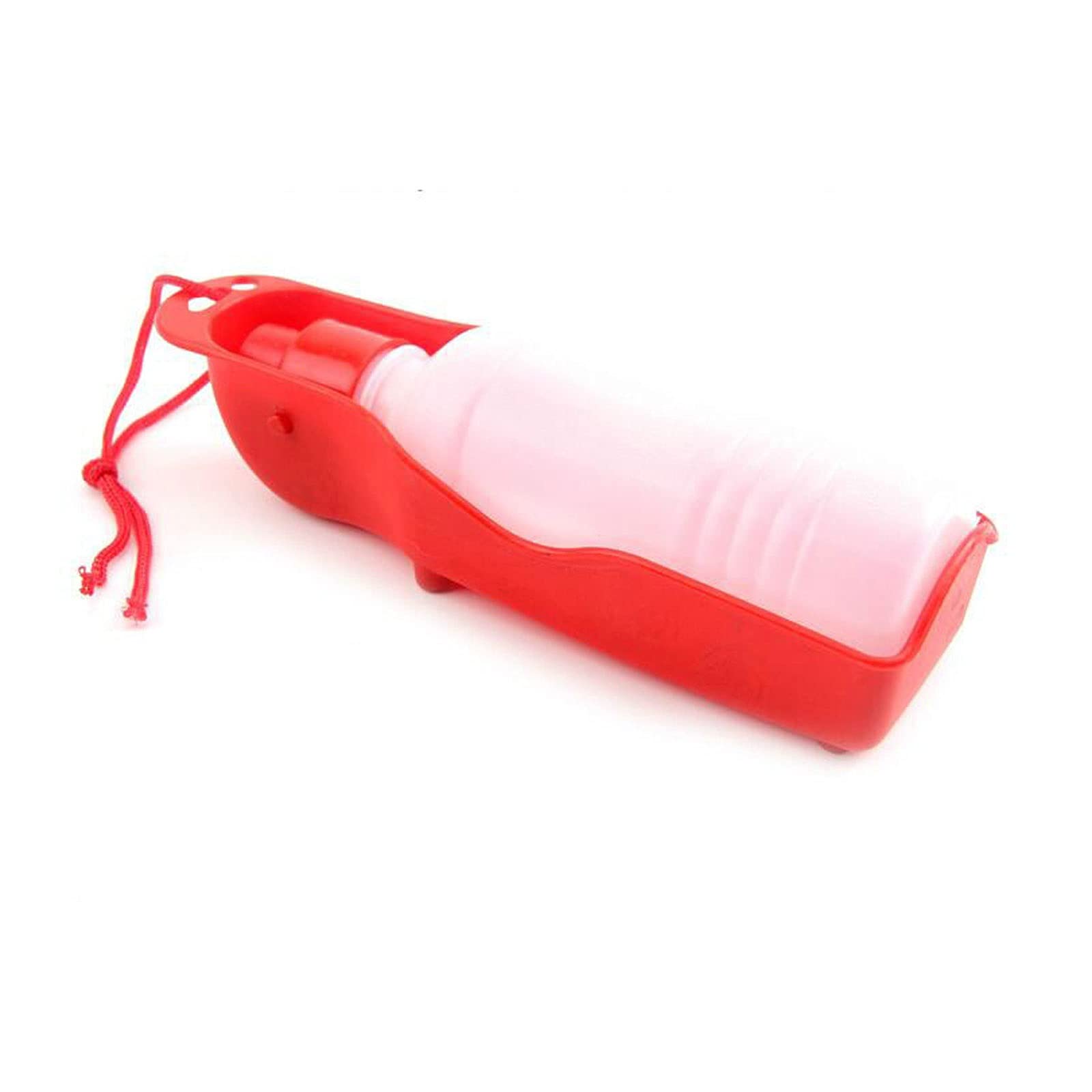 RTHGTFGW Comedero Perro Dog Pet Travel Agua Botella Agua Dispensador Plástico Plástico Cat Botura Alimentador Portátil Al Aire Libre Perrito Puppy Bowder 500ml (Color : Red)