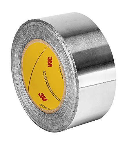 Image of 3M 4380 3 inch x 60yd Silver Acrylic Aluminum Foil Adhesive Tape -30 to 300 Degrees F Performance Temperature, 3.25 inch Thick, 60 yd Length, 3 inch Width, 1 roll