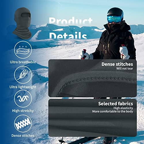 Image of YESLIFE Balaclava Ski Mask for Men and Women, Winter Face Mask, Shiesty for Skiing, Snowboarding & Motorcycle