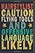 Produktbild Hairstylist Caution, Flying Tools and Offensive Language Likely: Funny Vintage Hairstylist Gift Journal