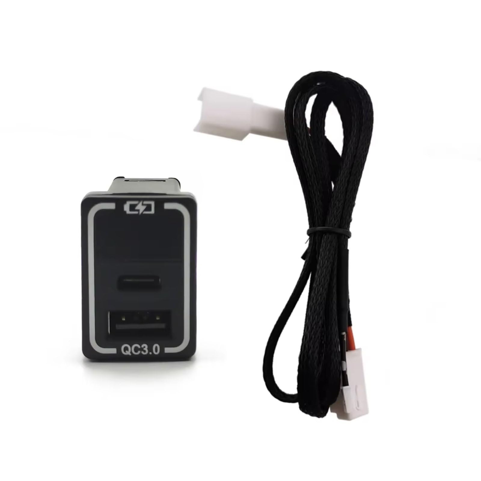Aux USB carga Módulo Enchufe USB De Consola Compatible Con Toyota Para Rav4 Para Prado 150 Coche QC3.0 Para Enchufe De Interfaz De Carga Rápida Tipo C Para Cargador
