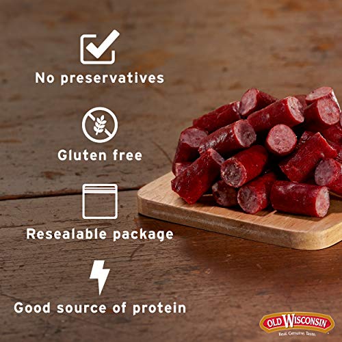 Old Wisconsin Turkey Sausage Snack Bites, Naturally Smoked, Ready to Eat, High Protein, Low Carb, Keto, Gluten Free, 16 Ounce Resealable Tub with Two Stay-Fresh 8 Ounce Packs - Thumbnail 2