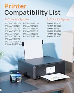 E-Z Ink Compatible Tr8620a Ink Cartridge Replacement for Canon PGI-280XXL CLI-281XXL 280 XXL 281 XXL Compatible with TR8520 TR8620a TR8620 TS702a TS9520 TS9521C TR8520 TS6220 TS6320 TS8220 (5 Pack)