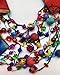 Women's Reversible Handmade Scarf Necklace, Infinity Style, Hand Painted Silk with Non Precious Bead Accents - LRW DESIGNS