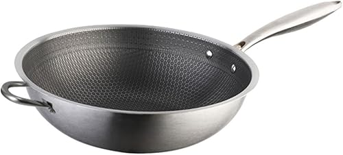 Wok de acero inoxidable antiadherente Sartén antiadherente utensilios de cocina antiadherentes Sartén de acero inoxidable Utensilios de cocina de