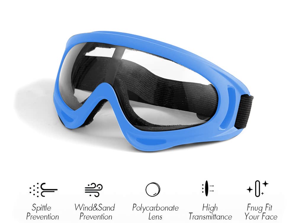 Surper Protective Goggles/Safety Glasses/Motorcycle Eyewear with Bandanas - Compatible with Nerf Game Battle for Kids