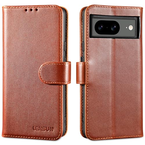 LENSUN Genuine Leather Case for Google Pixel 8